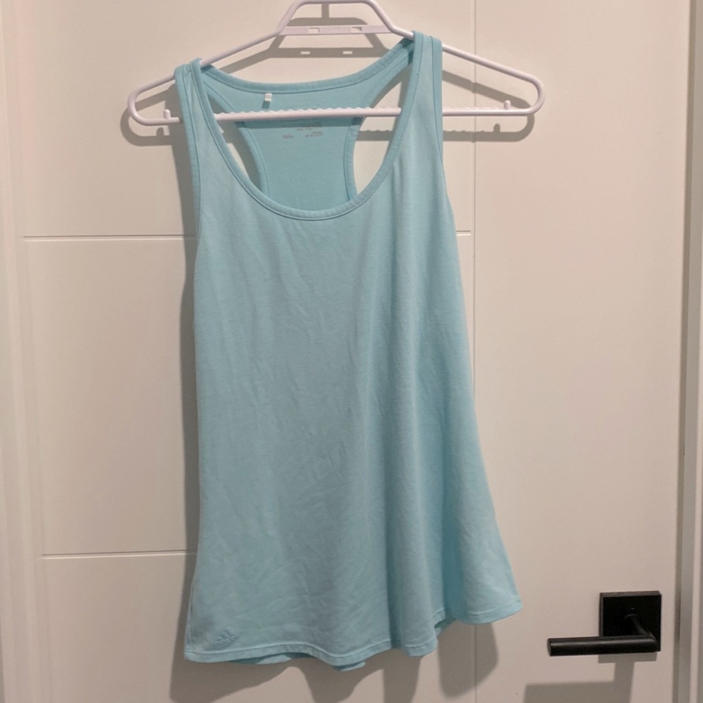 blue medium adidas tank top
